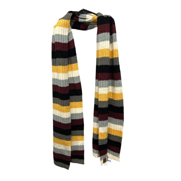 C.C. Exclusives NWT Striped Knit Scarf With Multicolor Pattern - Picture 1 of 6